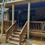 New deck and roof