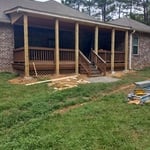 New deck and roof