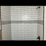 New tub and surrounding