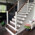 Refinished stair case