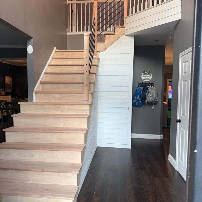 Refinished stair case