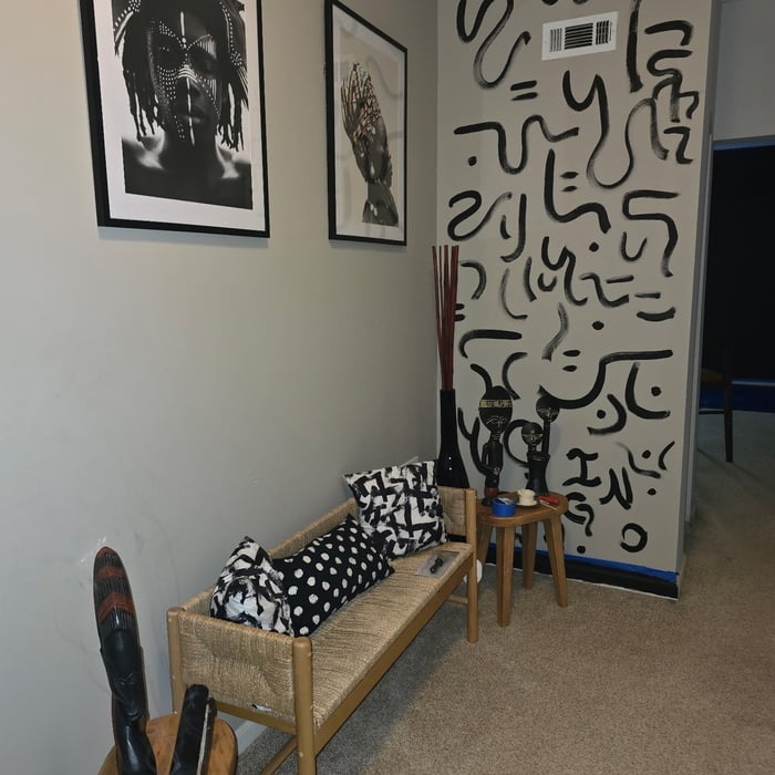 Afro- boho Basement
