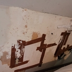 Severly damaged wall