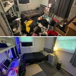 Bedroom clean