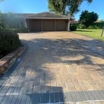 Pressure wash and seal.