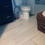 12”x24” light gray porcelain floor tile