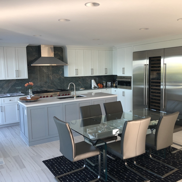 Super luxurious kitchen remodel. Side note, this island was completely removed and placed in a different part of the kitchen, making it more functional for the owners