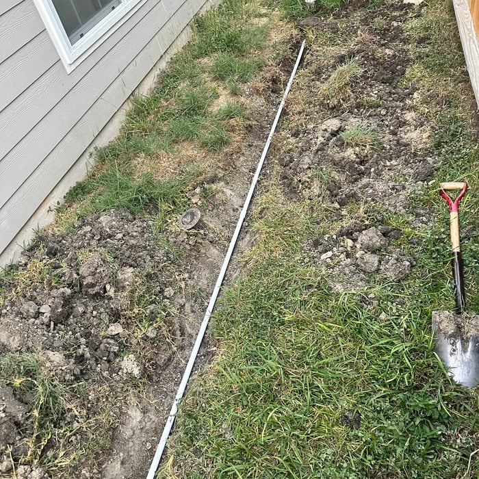 Drain Pipe Installation - Exterior Project
