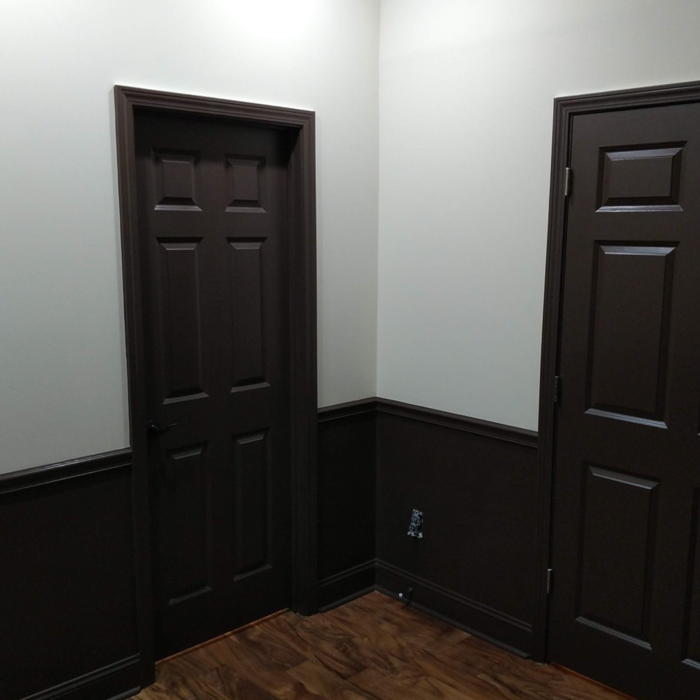 Finished project before office furniture is moved in