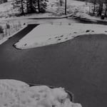 Heated paver driveway