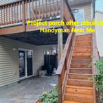 Deck stairs rebuild and renovated