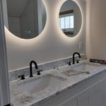 1 of the 5 bathrooms remodeled.