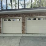 Double-car Garage Addition with stone finish