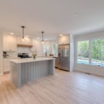New Modern Kitchen - Customer wanted to fell more light coming in.