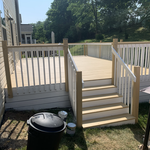 Wood two tone painted