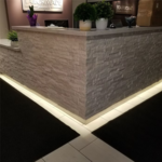 Brick Veneer at night