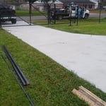 6ft Galvanized black chain link fence w/sliding gate