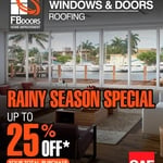 2025 Rainy Season Promo, ACT NOW! Call us for more information!