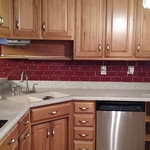Close up sink area