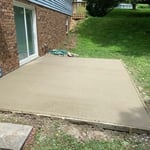 Remove Old Red Bricks & Install Concrete Pad