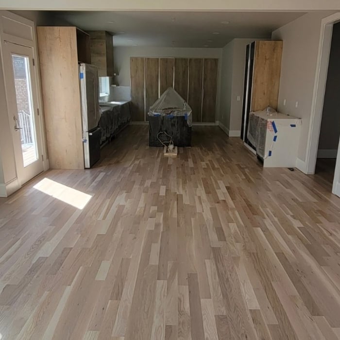 Hardwood Refinish (Country White color)