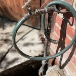 The existing water service valve