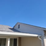 After: Above porch