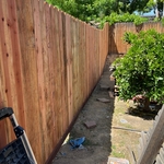 57’ Redwood Fence Replacement