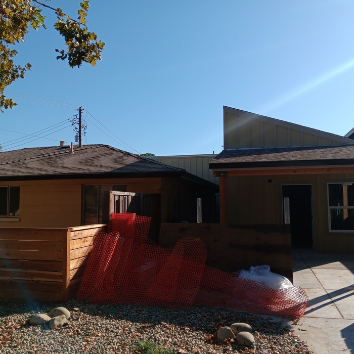 Before painting exterior unit