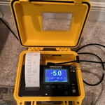 monitoring for negative pressure with manometer