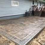 Concrete patio