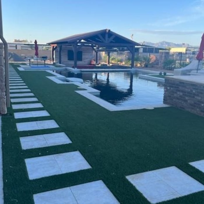 Pool, spa, sunken bar