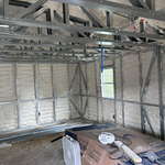 Spray foam insulation