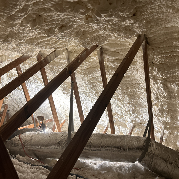 Spray foam insulation