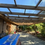 Patio cover roofing installation- July 2024