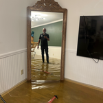 A flooded house from hurricane Helene.