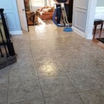 The client doesn't realize just how dirty her floor is, and becomes amazed at the outcome!