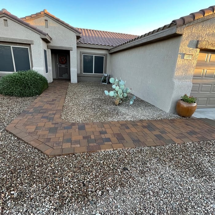 3 Piece Belgard Toscana paver walkway