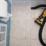 Replaced grout