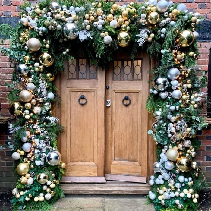 Doorway Christmas lights