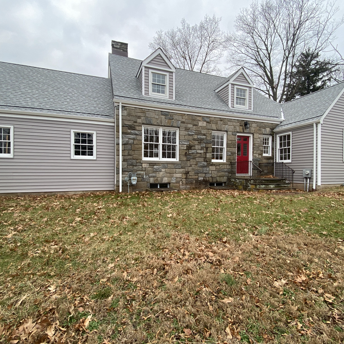 Replaced roofing and siding material on this beautiful ranch house in Hillsborough NJ