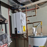 Navien tankless water heater install.