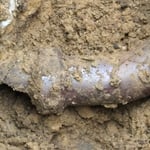 Repaired this broken sewer line