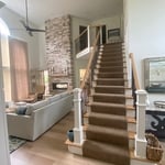 New stair case and great room