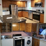 Before and after on the kitchen