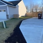 Finished product with dirt replacement
