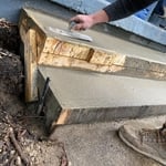 Finishing leveling process in setting of concrete