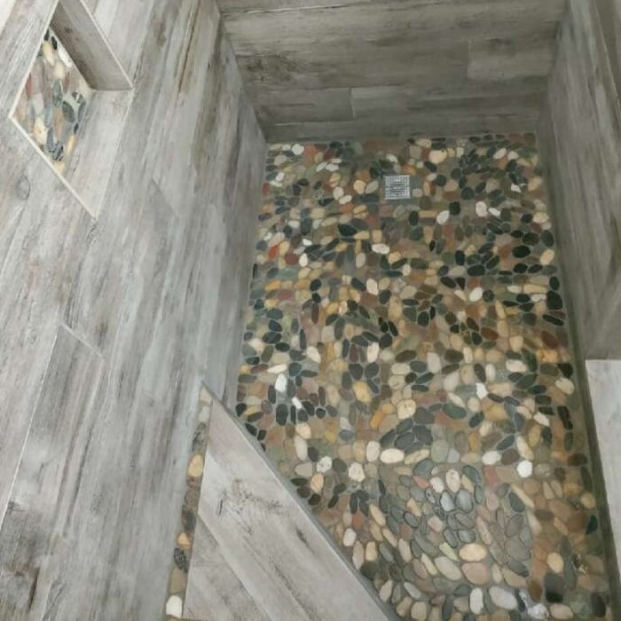 New tile shower
