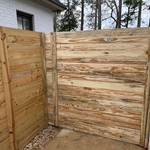 Wood gate
