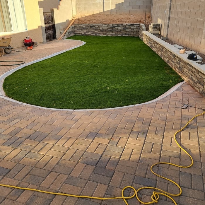 Turf install in progress